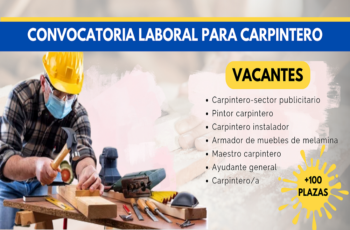 Oportunidad para Carpinteros Creativos ¡Aplica para Dejar tu Huella con Nosotros!
