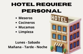 HOTEL REQUIERE PERSONAL