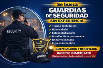 Convocatoria laboral guardias de seguridad