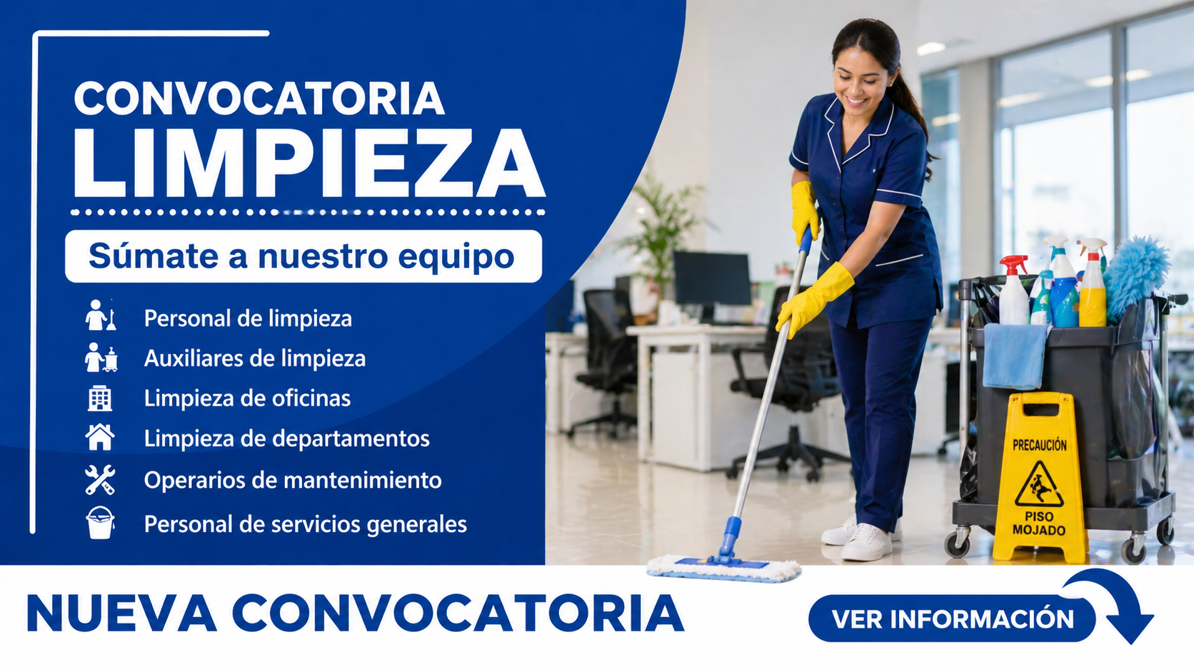 Empleo en Limpieza y Mantenimiento de Instalaciones – Postulación Abierta