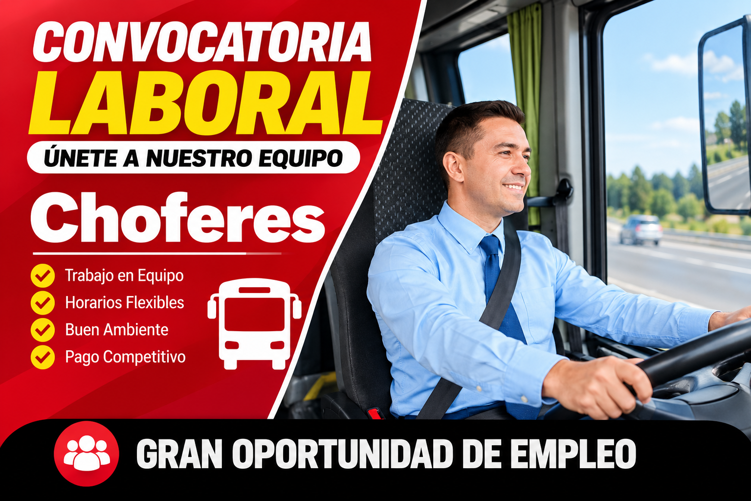 🚘 ¡Oportunidad de Empleo! Se Solicitan Choferes