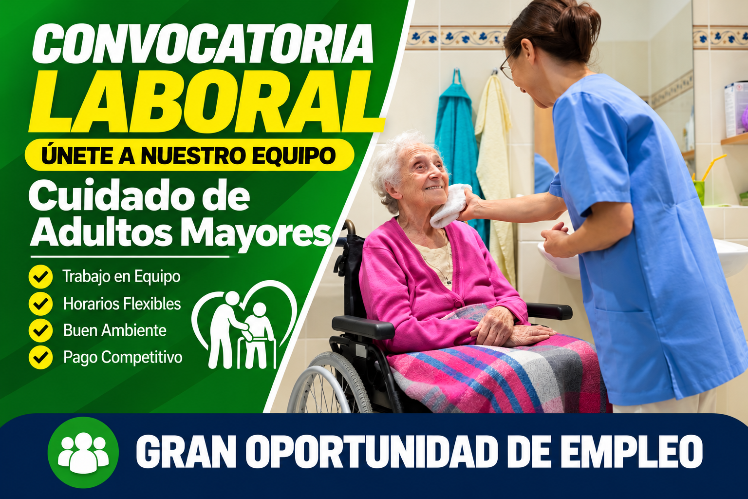 👴 ¡Trabajo Disponible! Vacantes para Cuidado de Adultos Mayores